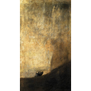 Perro semihundido // Autor:  Francisco de Goya // Licencia: Dominio público